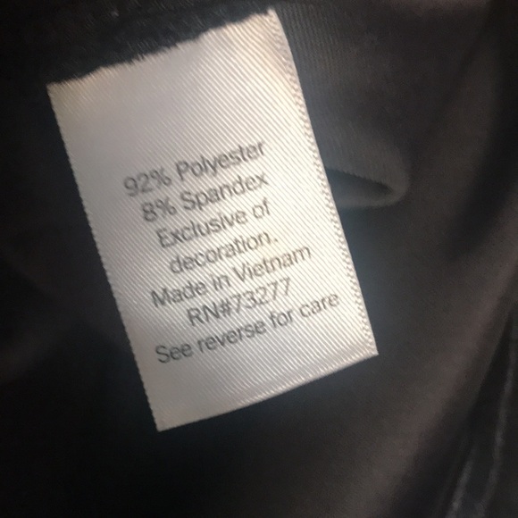 NWT Nine West black lace neck cami size XS - Picture 7 of 7